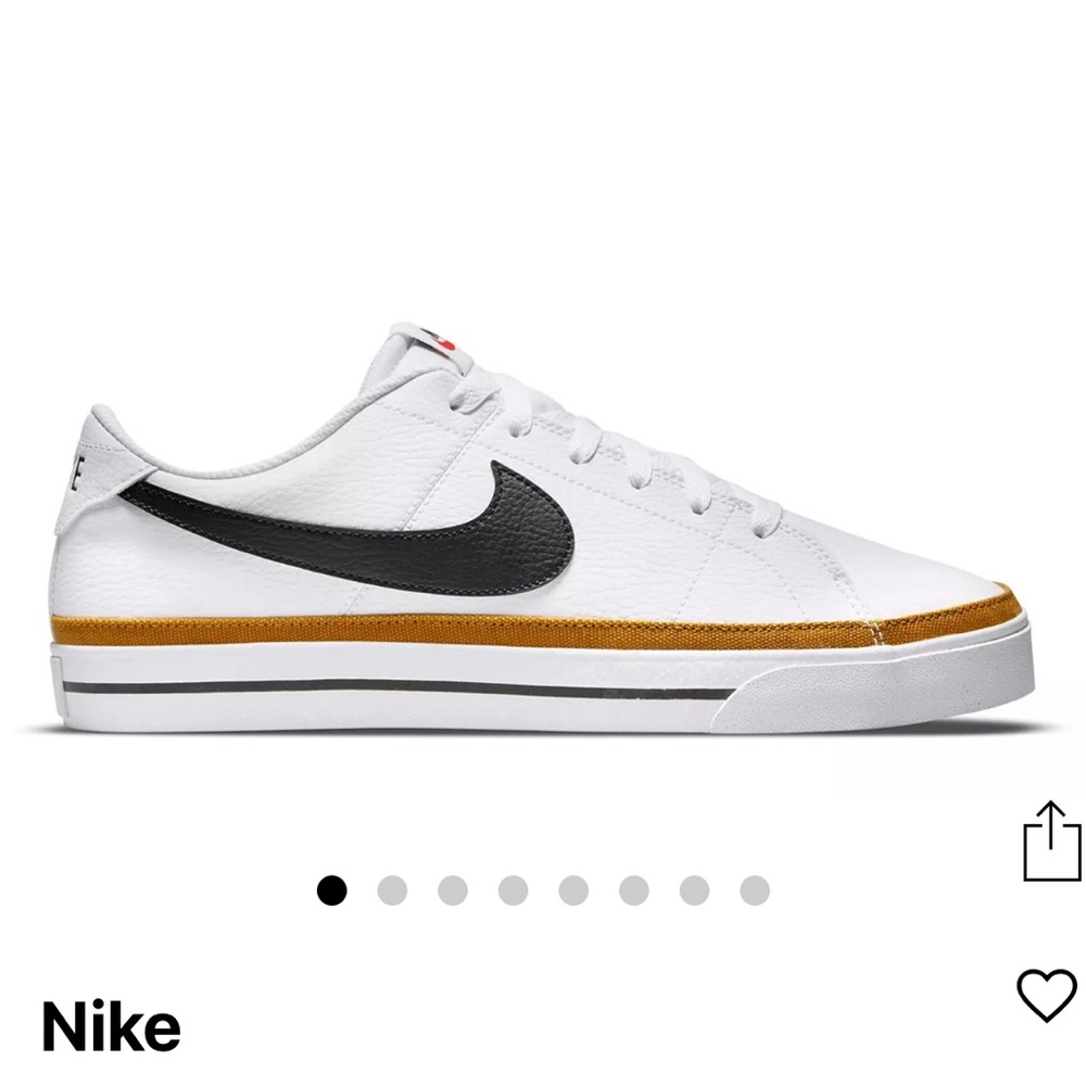 Slightly Worn - Nike Court Legacy White Sneakers